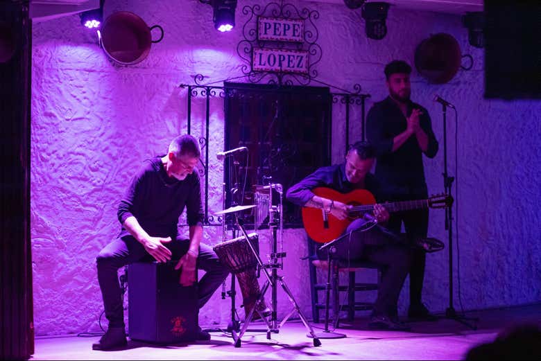 Espectáculo en la Taberna Flamenca Pepe López