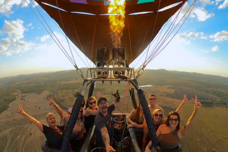Paseo en globo por Pirenópolis