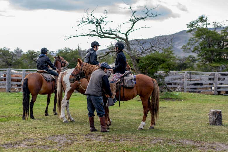 Paseo a caballo por la Laguna Sofía