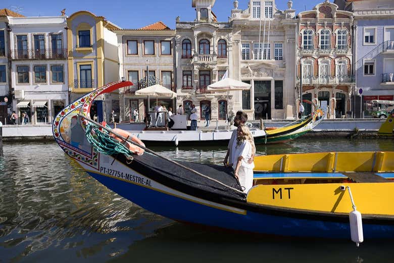 Tren turístico de Aveiro + Paseo en barco moliceiro