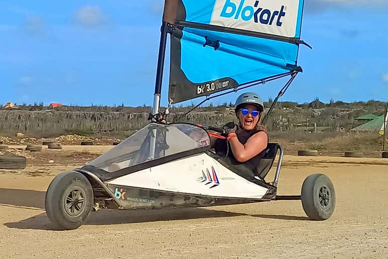 Landsailing en Bonaire