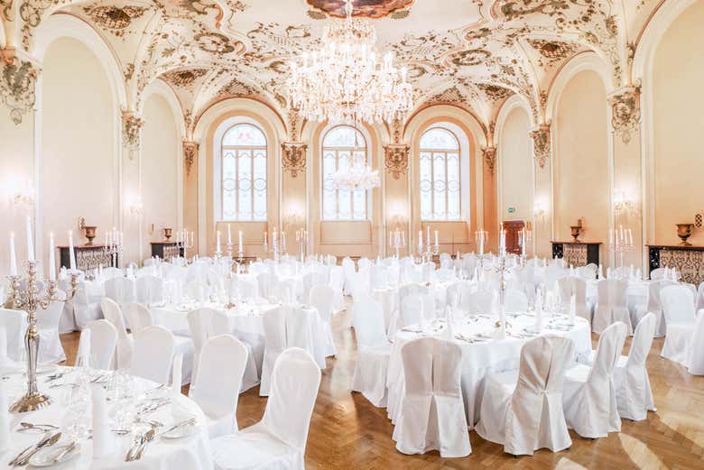 Cena y concierto de Mozart en la Sala Barroca de St. Peter Stiftskulinarium