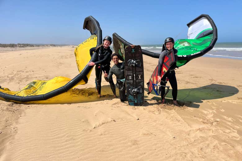 Curso de kitesurf en Esauira