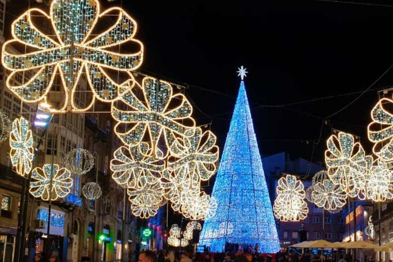 Excursión a las luces de Navidad de Vigo