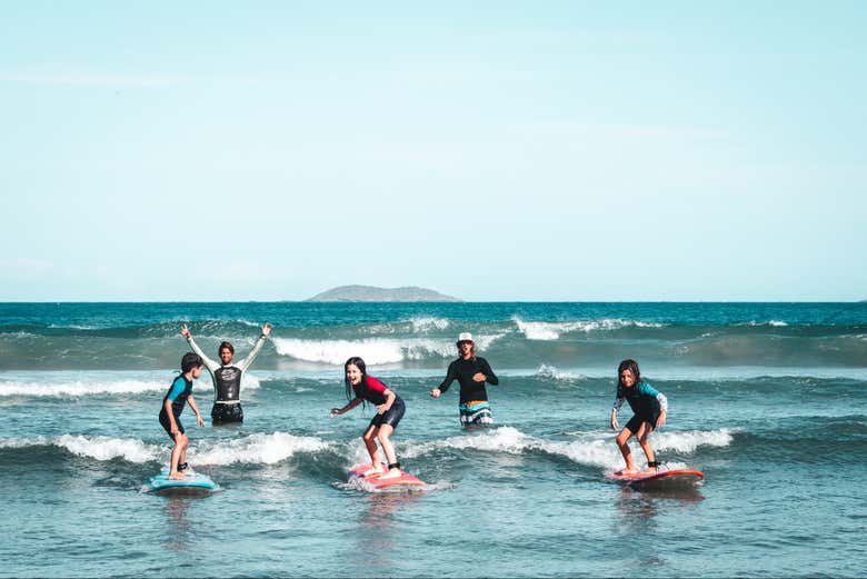 Curso de surf en Búzios