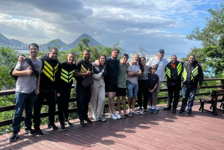 Tour en moto por Río + Visita a la favela Santa Marta