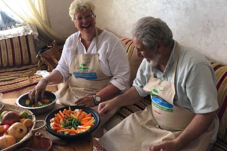 Clase de cocina en Chefchaouen