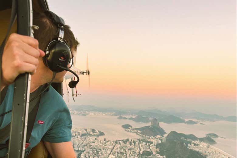 Paseo en helicóptero sin puertas por Río de Janeiro