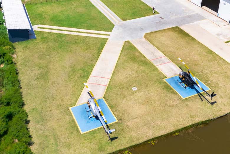 Paseo en helicóptero por el Cristo Redentor
