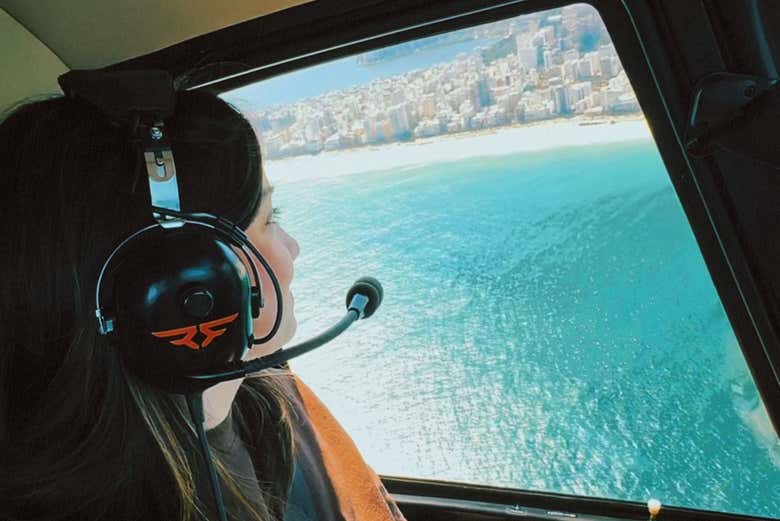 Paseo en helicóptero por el Cristo Redentor