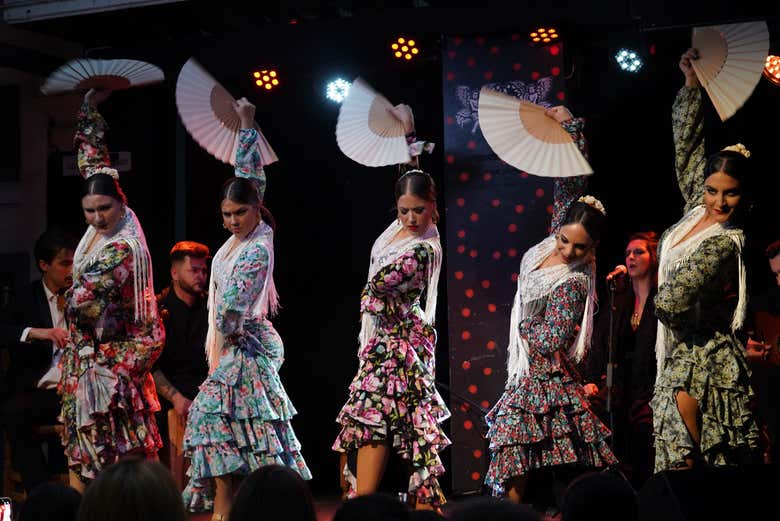 Espectáculo flamenco en el tablao La Guarida del Ángel