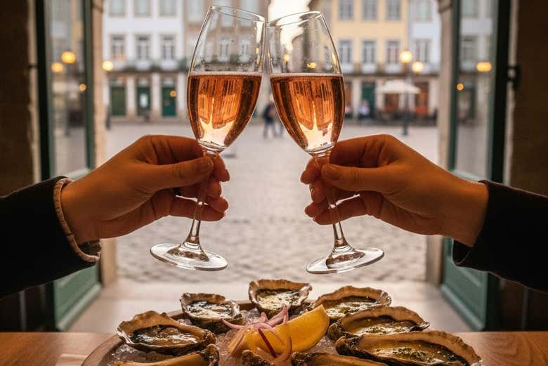 Degustación de ostras en el barrio de Beira Mar