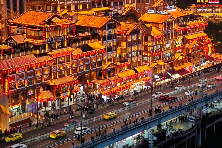 Tour nocturno privado por Chongqing