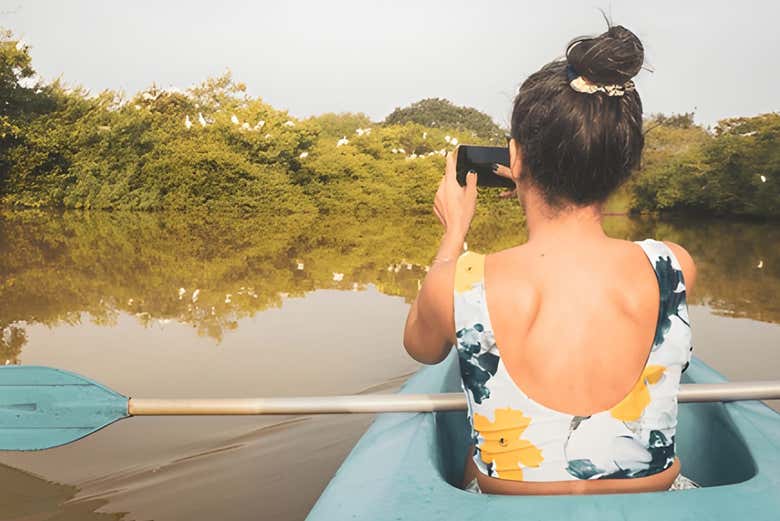 Tour en kayak por el lago de Negombo