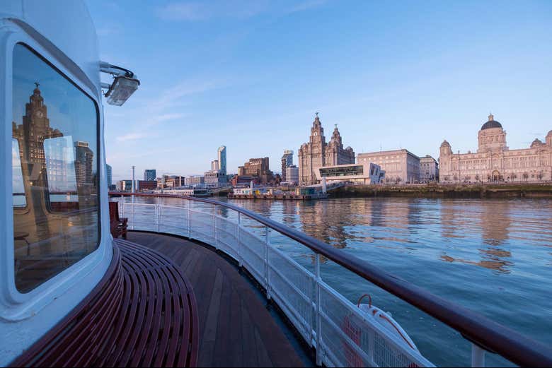 Crucero por el río Mersey + Autobús turístico de Liverpool