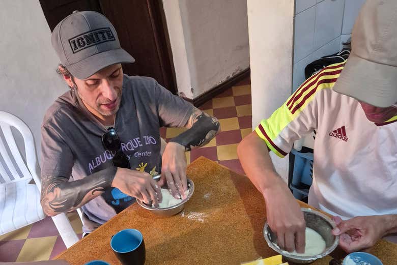 Taller de arepas en Medellín
