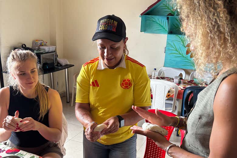 Taller de arepas en Medellín