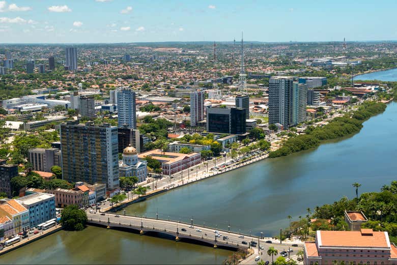Paseo en catamarán por el río Capibaribe
