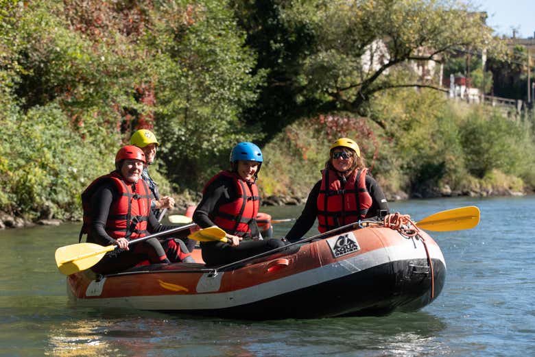 Rafting en el río Gave de Pau