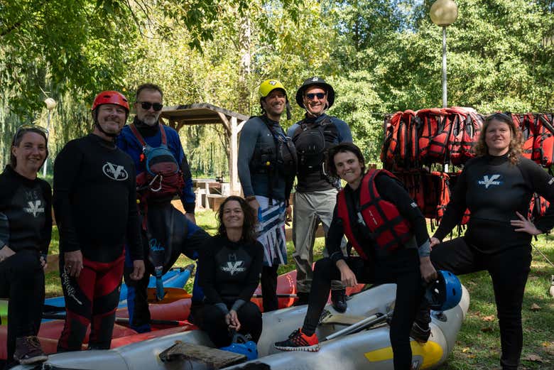 Rafting en el río Gave de Pau