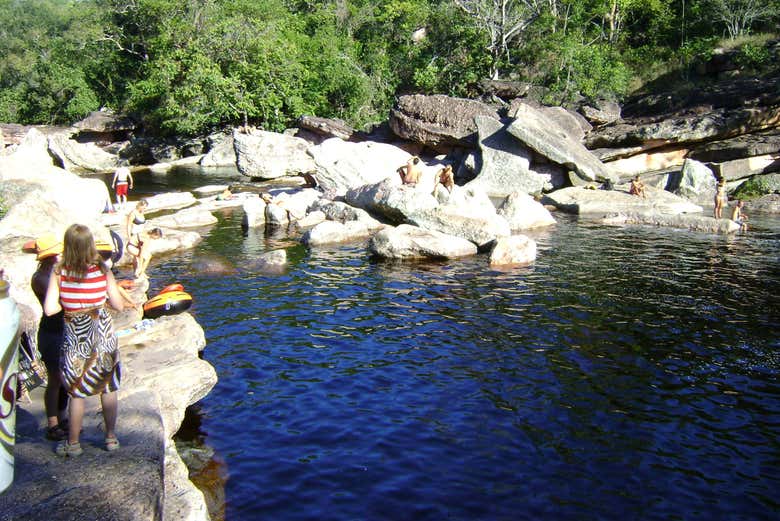 Senderismo por la cascada del Sossego y el Ribeirão do Meio