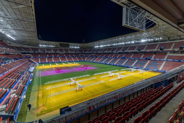 Tour por El Sadar, el estadio del CA Osasuna