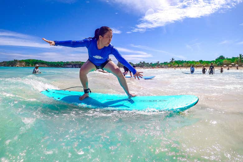 Clase de surf individual en la playa de Macao - Galería 1