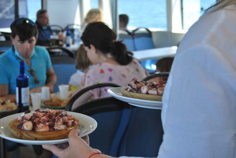 Paseo en barco por la ría de Vigo + Degustación de pulpo