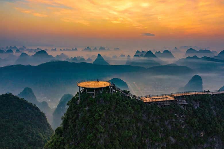 Entradas para el teleférico del pico Ruyi