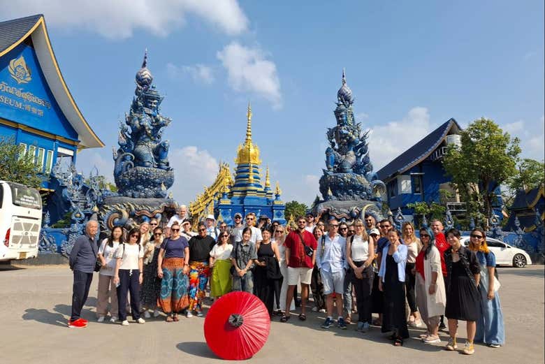Excursión a Chiang Rai con audioguía: templos Blanco, Azul y Huay Pla Kang