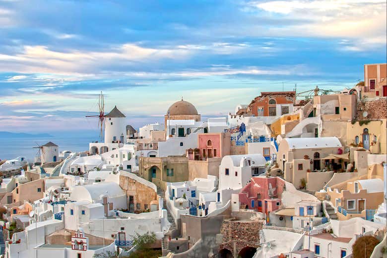 Tour privado por Oia y Fira para cruceros