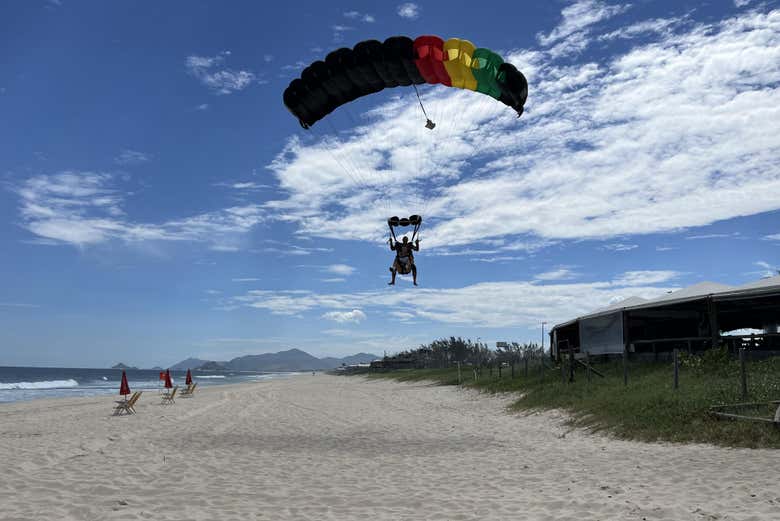 Salto en paracaídas en Río de Janeiro