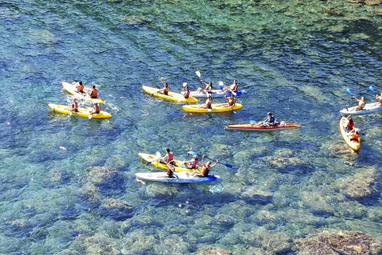 Kayak y snorkel en Cabo de Palos