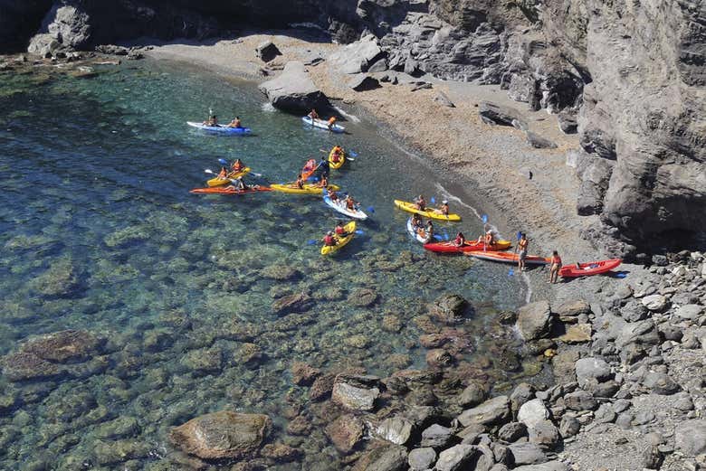 Kayak y snorkel en Cabo de Palos