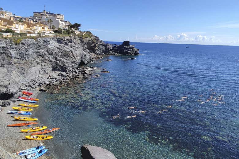 Kayak y snorkel en Cabo de Palos