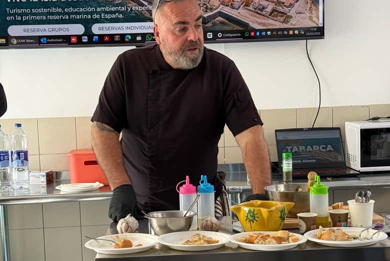 Taller de alioli en Tabarca