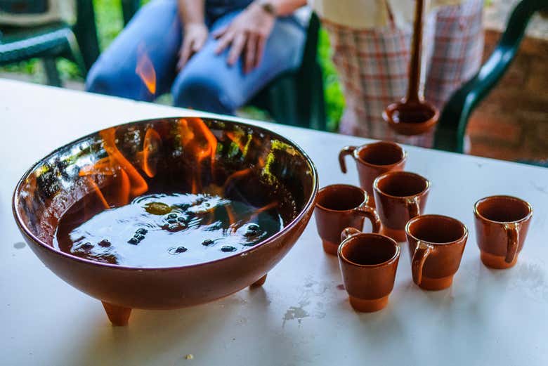 Queimada en Santiago de Compostela