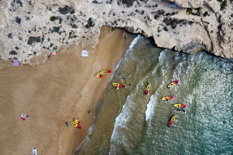 Tour en kayak por Calblanque