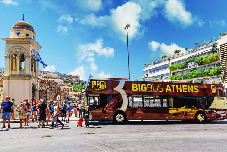 Entrada a la Acrópolis con audioguía + Autobús turístico Big Bus
