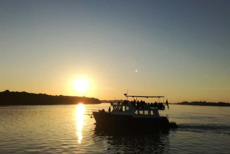 Paseo en barco por los ríos Sava y Danubio