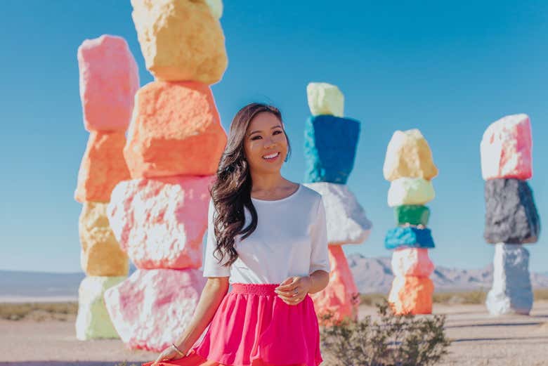 Excursión a Seven Magic Mountains + Cartel de Las Vegas