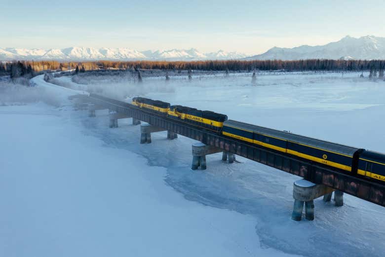 Aurora Winter Train, el tren entre Anchorage y Fairbanks