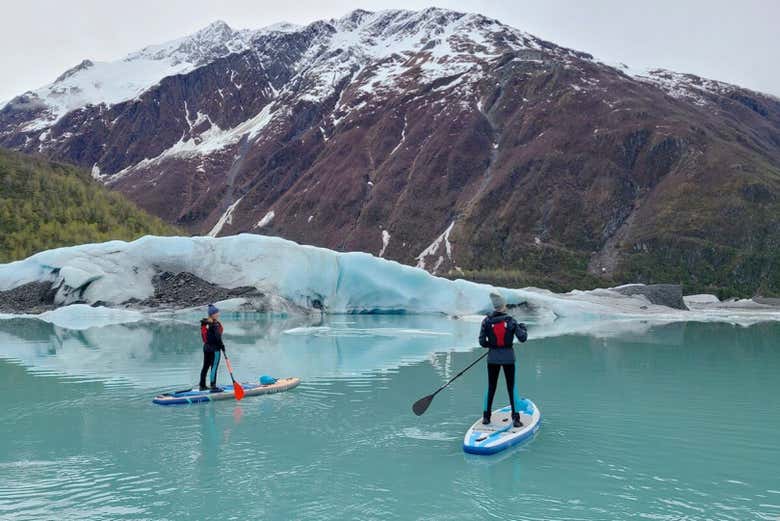 Vuelo en helicóptero + Paddleboard entre icebergs por Seward - Galería 2
