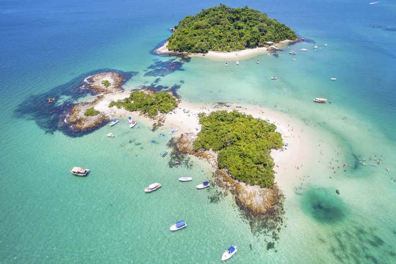Paseo en barco por las playas de Angra dos Reis