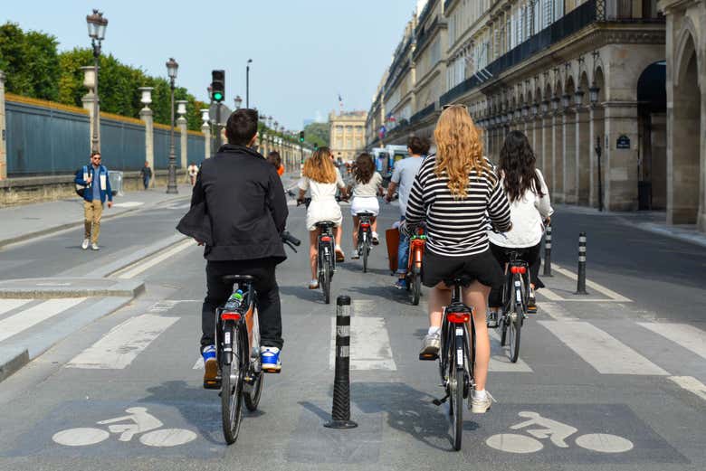 Tour en bicicleta por París