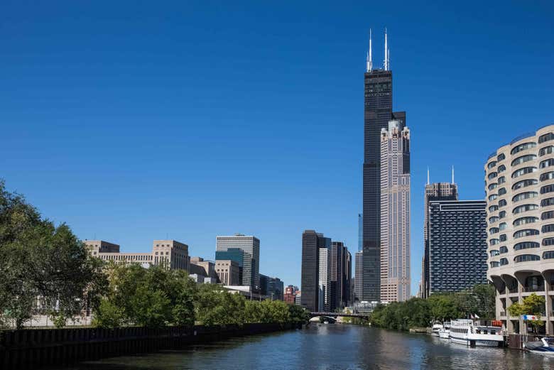 Paseo en barco por el río Chicago