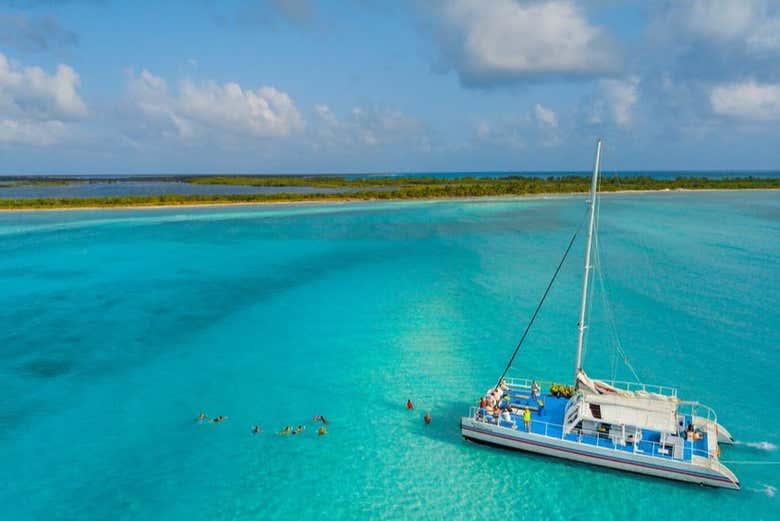 Paseo en catamarán por Cozumel + Snorkel
