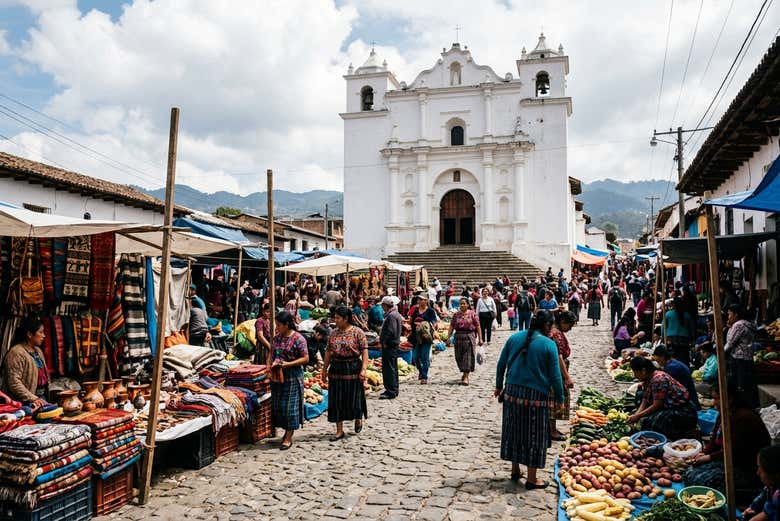Excursión al mercado de Chichicastenango y el lago Atitlán