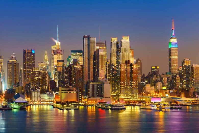 Crucero nocturno por Manhattan y la Estatua de la Libertad