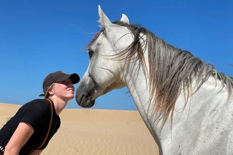 Paseo a caballo por la costa de Agadir